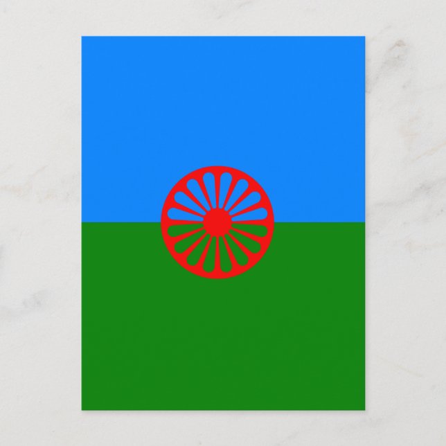 Official Romany gypsy flag Postcard (Front)