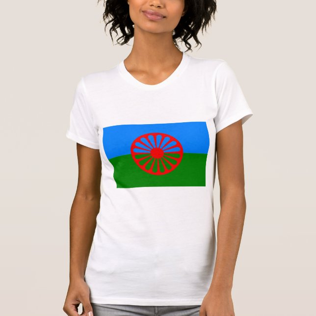 Official Romany gypsy flag T-Shirt (Front)