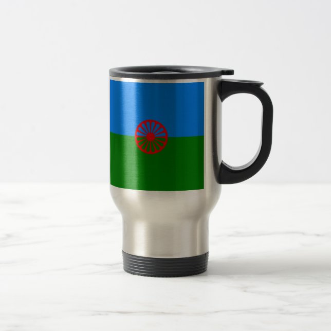 Official Romany gypsy flag Travel Mug (Right)