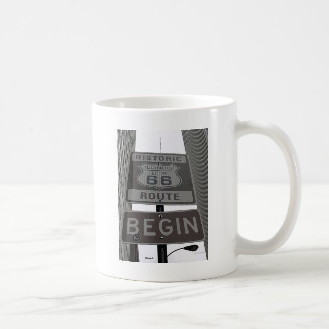 Official Route 66 begin sign Coffee Mug (Right)