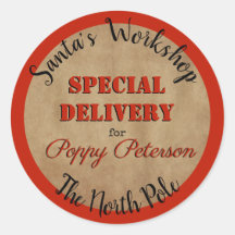 Official Santa's Workshop Stickers