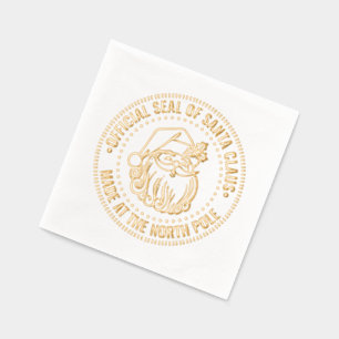 Official Seal of Santa, Made at the North Pole #2 Foil Napkins