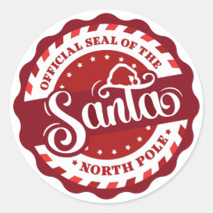 Official Seal of the North Pole Stickers 