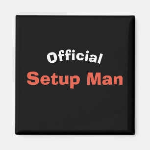Official Setup Man (red) Magnet