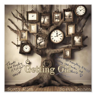 Official Signed "Getting Old" Album Cover Photo Print