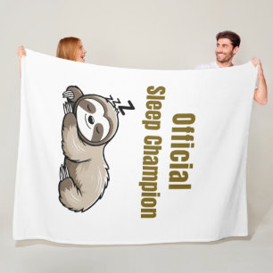 Official Sleep Champion Sloth Blanket – Funny Lazy