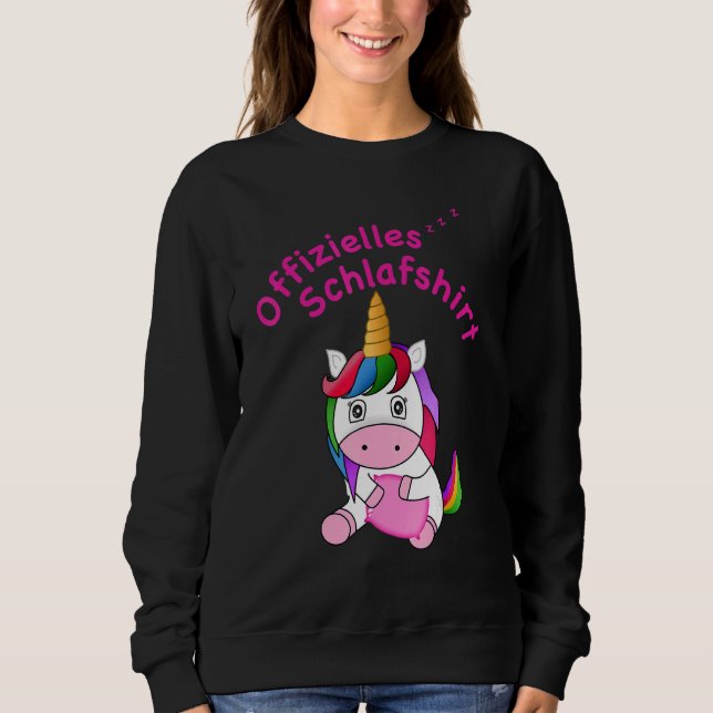 Official Sleep Nightgown Pyjamas Unicorn Mermaid Sweatshirt (Front)