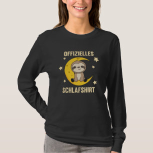 Official Sleep Shirt Sloth Moon Stars Sweet