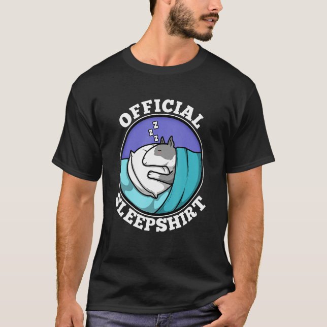 Official Sleeping Bull Terrier T-Shirt (Front)