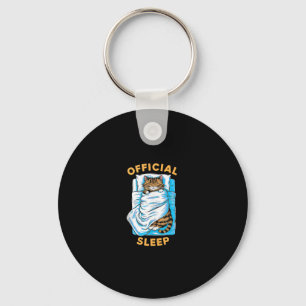 Official Sleeping Shirt cute Funny Ragdoll Cat Nap Key Ring