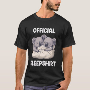 Official Sleepshirt Cute Sleeping Koala Animal Lov T-Shirt