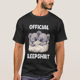 Official Sleepshirt Cute Sleeping Koala Animal Lov T-Shirt