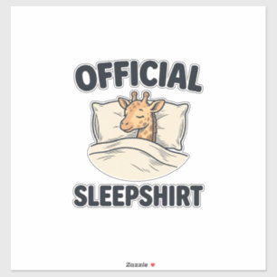 Official Sleepshirt Giraffe Funny Sleep Shirt Desi