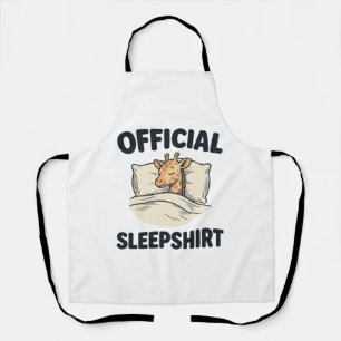 Official Sleepshirt Giraffe Funny Sleep Shirt Desi Apron