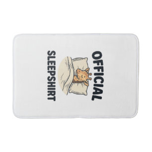Official Sleepshirt Giraffe Funny Sleep Shirt Desi Bath Mat