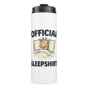 Official Sleepshirt Giraffe Funny Sleep Shirt Desi Thermal Tumbler