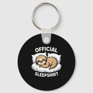 Official Sleepshirt Sloth Funny Pajama Gifts Key Ring