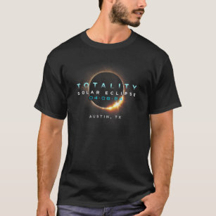 Official Solar Eclipse 2024 Austin, TX Totality 04 T-Shirt
