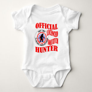 Official squatch hunter baby bodysuit