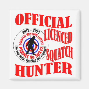 Official squatch hunter magnet