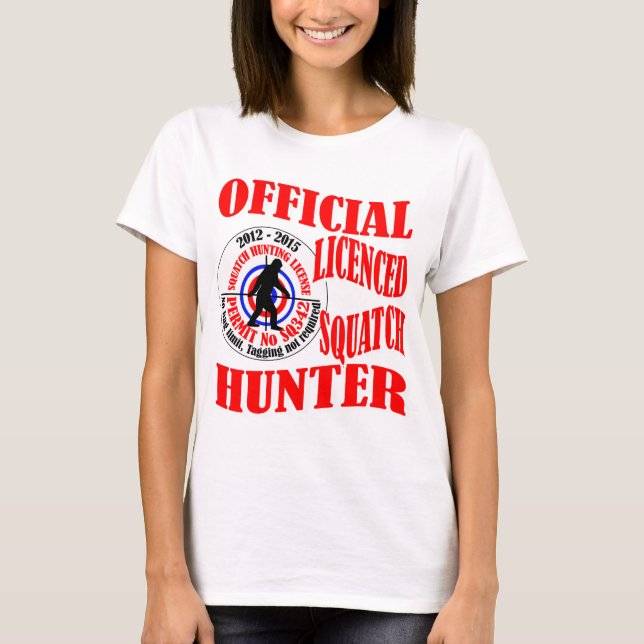 Official squatch hunter T-Shirt (Front)