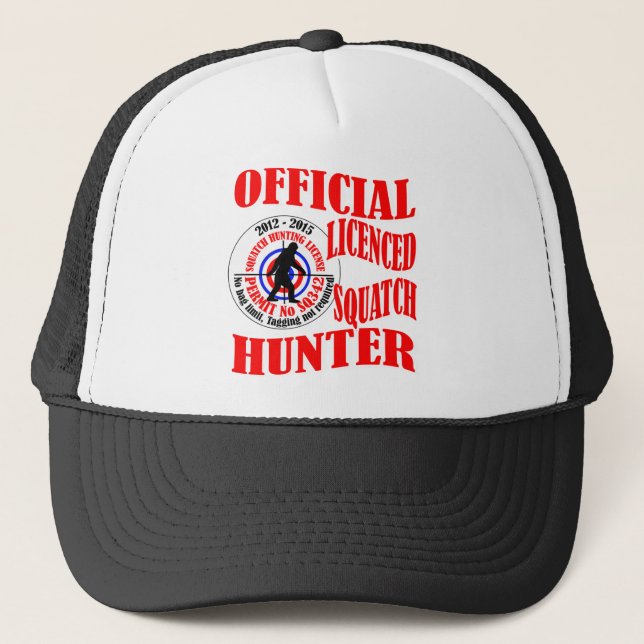 Official squatch hunter trucker hat (Front)