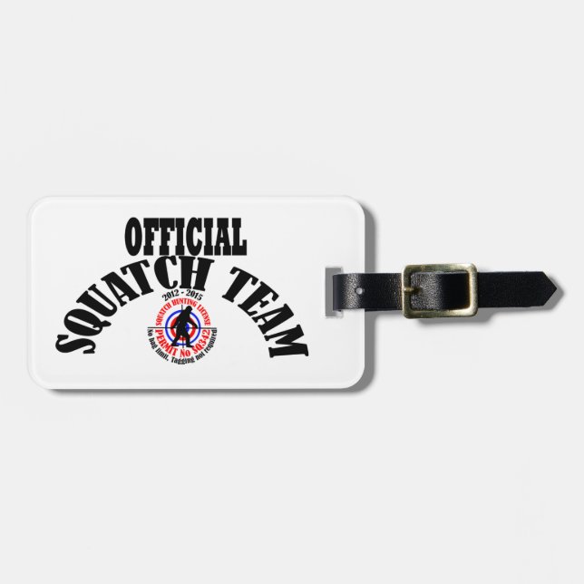 Official Squatch team Luggage Tag (Front Horizontal)