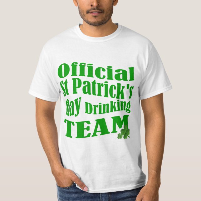 Official St Patrick's day drinking team T-Shirt (Front)