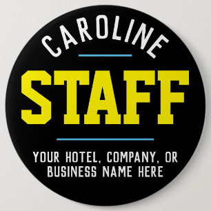 Official Staff Button Badge