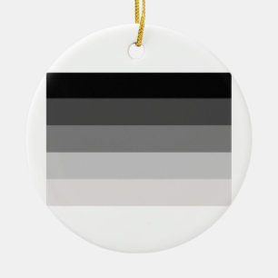 OFFICIAL STRAIGHT PRIDE FLAG CERAMIC TREE DECORATION