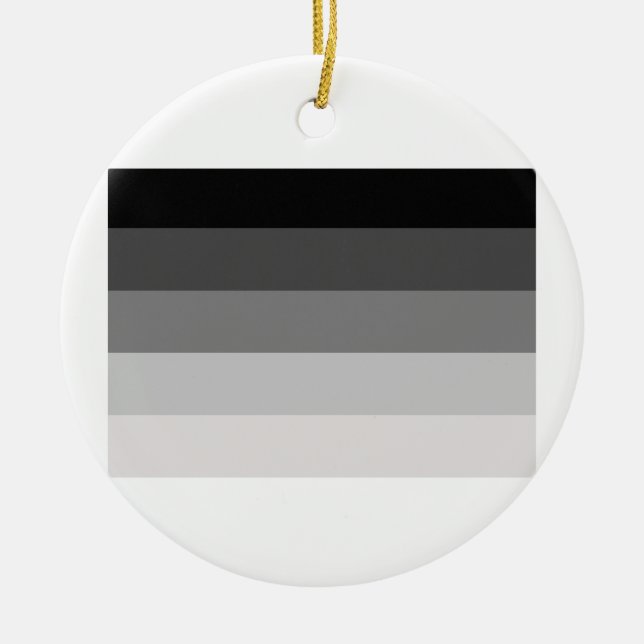 OFFICIAL STRAIGHT PRIDE FLAG CERAMIC TREE DECORATION (Front)