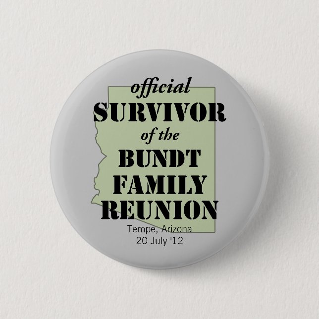 Official Survivor 6 Cm Round Badge (Front)