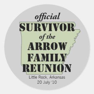 Official Survivor Classic Round Sticker