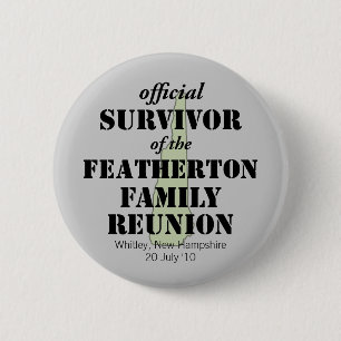 Official Survivor (green) 6 Cm Round Badge
