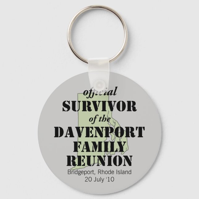 Official Survivor (green) Key Ring (Front)