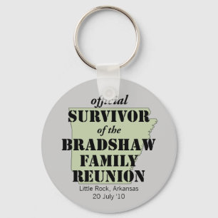 Official Survivor of Family Reunion (green) Key Ring