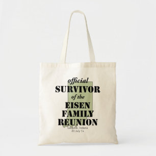 Official Survivor of Family Reunion - Indiana Tote Bag