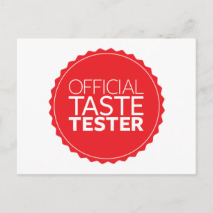 Official Taste Tester Postcard