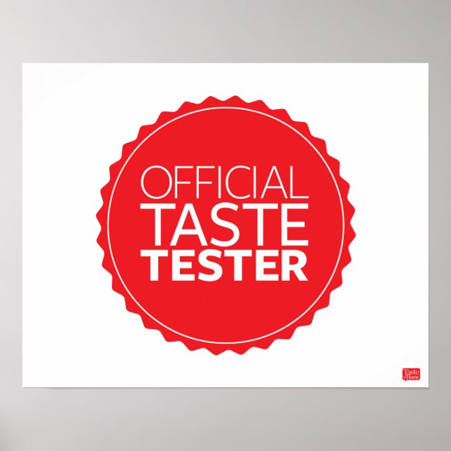 Official Taste Tester Poster (Front)
