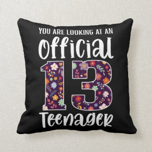 Official Teenager 13 Years Old 13th Birthday Girl Cushion