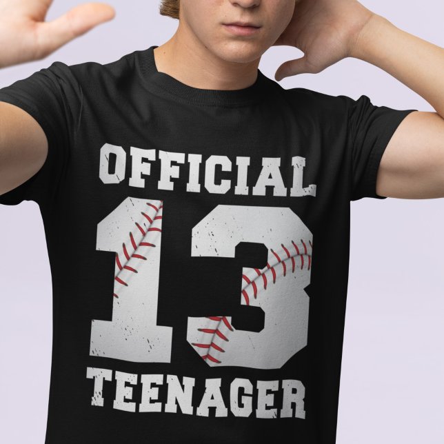Official Teenager 13th Birthday Baseball 13 year T-Shirt (Creator Uploaded)