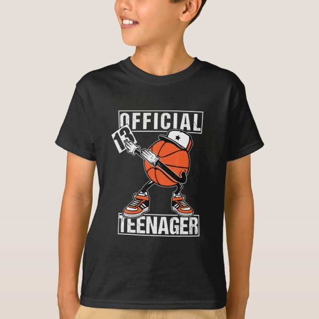 Official Teenager 13th Birthday Boy Funny T-Shirt (Front)