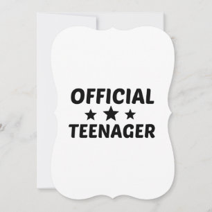 OFFICIAL TEENAGER ANNOUNCEMENT