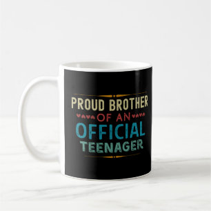 official teenager brother 13th birthday coffee mug