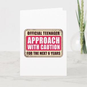 OFFICIAL TEENAGER CARD