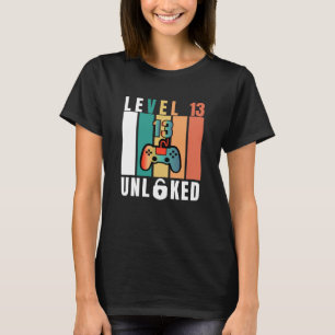 Official Teenager Level 13 Unlocked Birthday T-Shirt