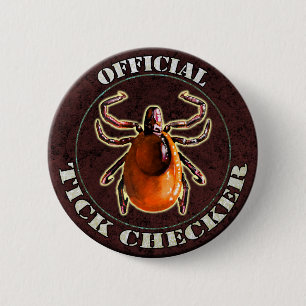 Official Tick Chequered button