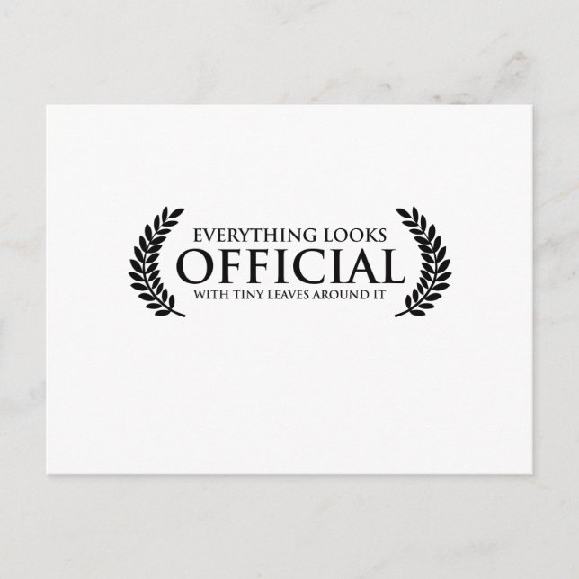 Official Tiny Leaves Postcard (Front)