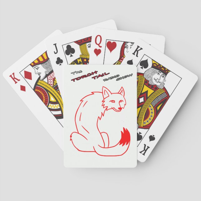 Official Torch Tail Logo Design on Playing Cards (Back)