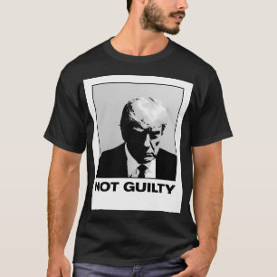 Official Trump Mugshot Real Trump Mugshot Not Guil T-Shirt